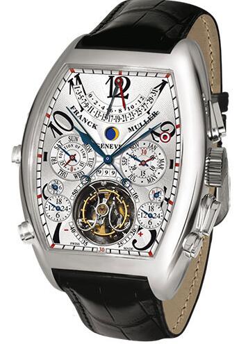 Best Franck Muller Aeternitas 5 Chonograph Perpetual Calendar Secular 8888 T CC R QPS OG White Replica Watch